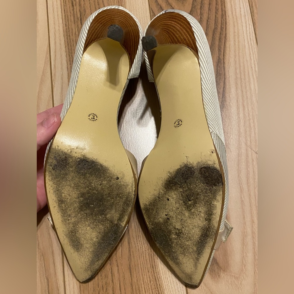 Worthington White & Tan Heels - Size 8.5 - Picture 3 of 5